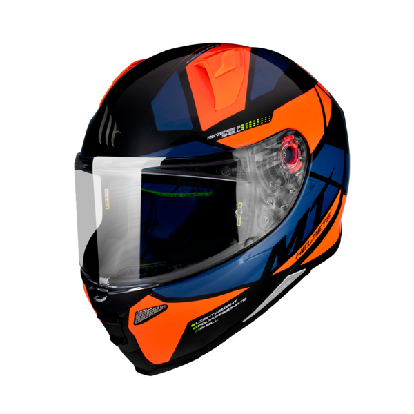 Casco de Moto MT Helmets Revenge 2 Solid A1 Negro Mate+ Mica Dark de r –  Bikesport Chile