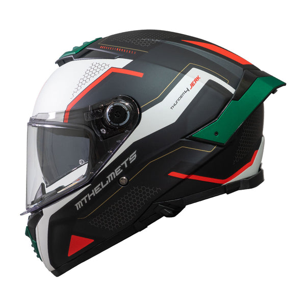 Casco MT Helmets Thunder 4 SV Jerk B6 Verde Perla Mate + Pinlock
