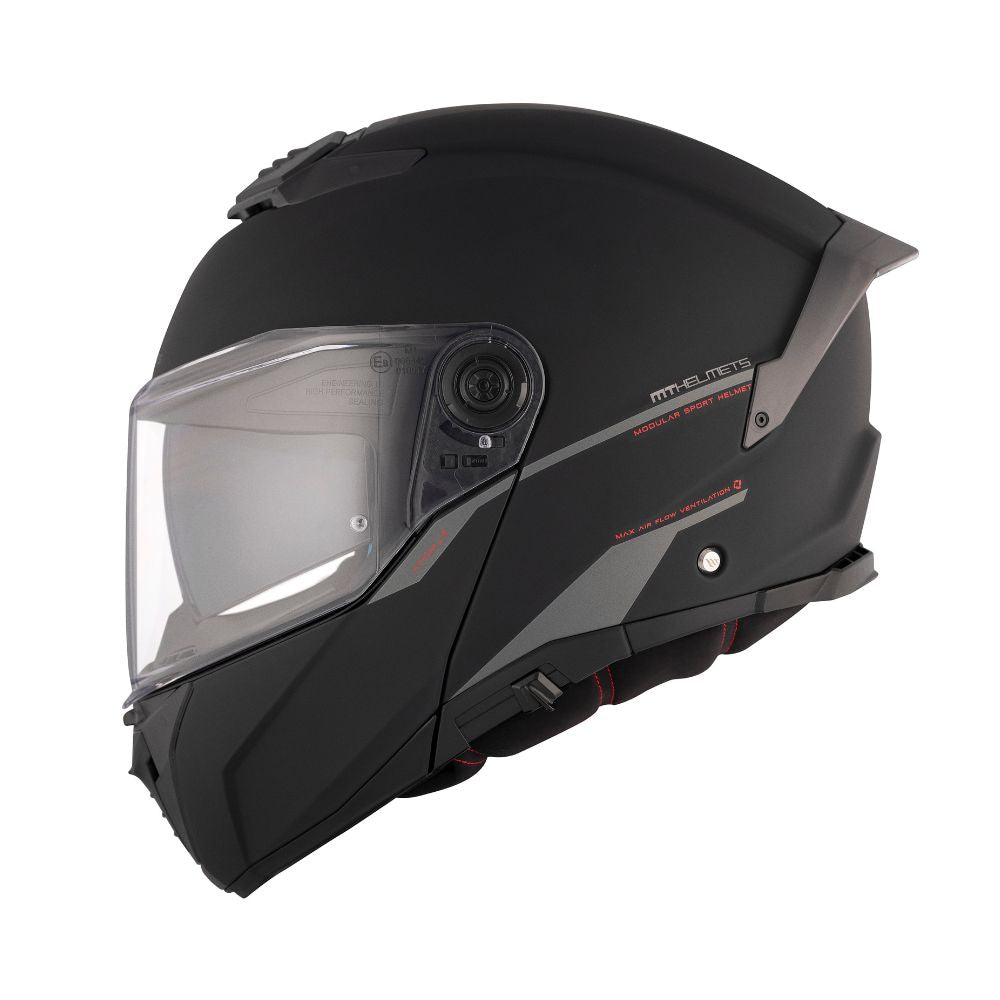 Casco de Moto MT Helmets Atom 2 SV Negro Mate Pinlock incluido