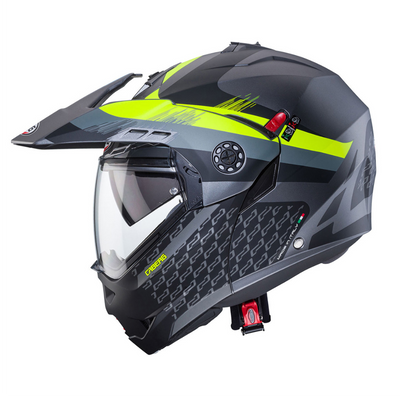 Casco de Moto Doble Proposito CABERG Tourmax X Sarabe Yellow