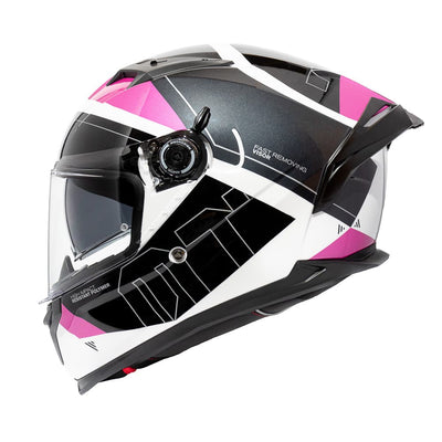 Casco MT Helmets Braker SV A8 Lab Rosa Brillo