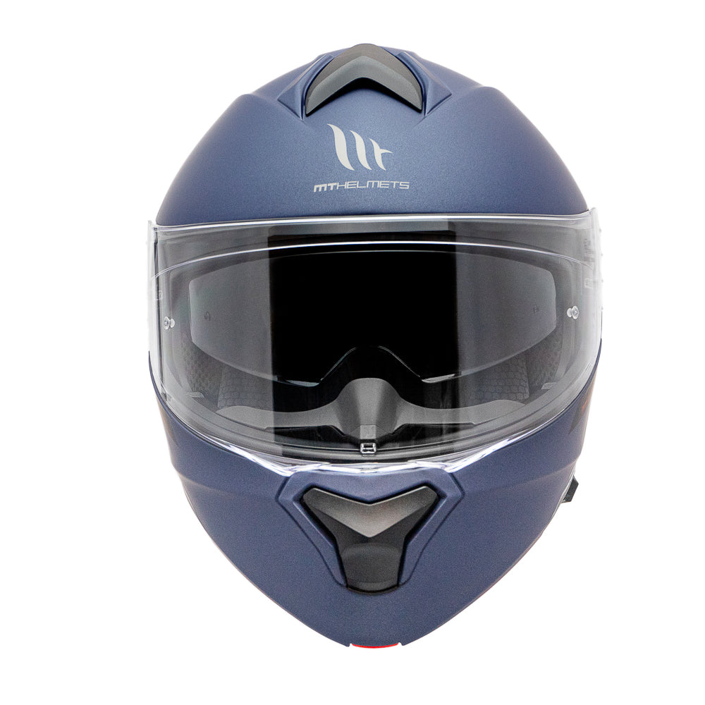 Casco de Moto abatible MT Helmets Genesis SV Azul Mate