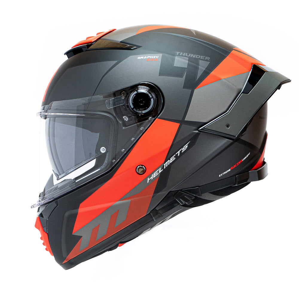 Casco MT Helmets Thunder 4 SV Exa A5 Rojo Mate + Pinlock Incluido