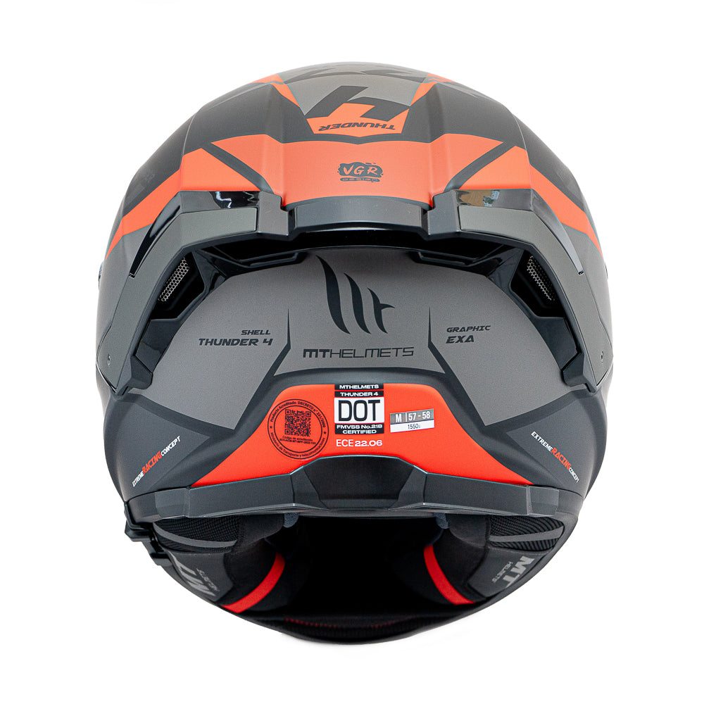 Casco MT Helmets Thunder 4 SV Exa A5 Rojo Mate + Pinlock Incluido