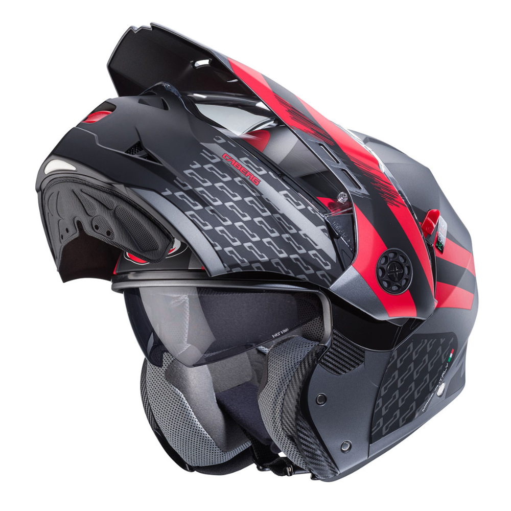 Casco de Moto Doble Proposito CABERG Tourmax X Sarabe RED