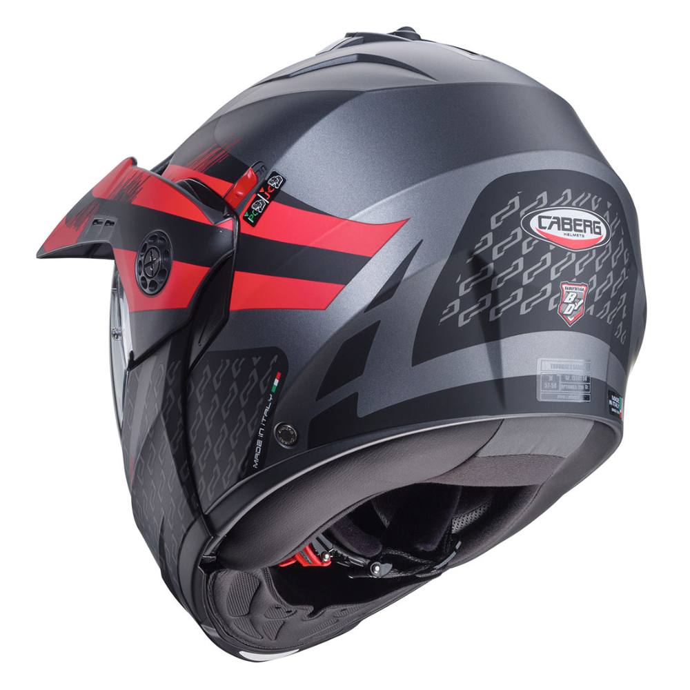 Casco de Moto Doble Proposito CABERG Tourmax X Sarabe RED