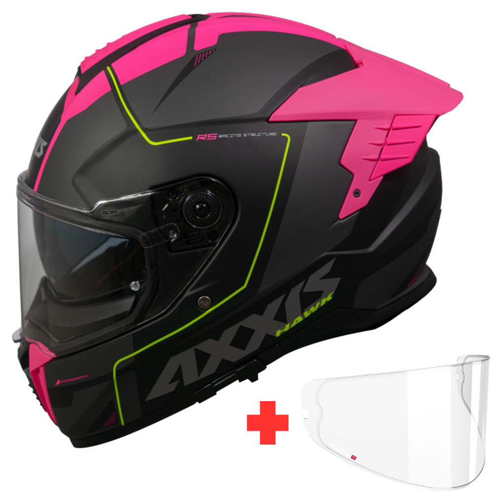 Casco Axxis Hawk SV Spear B28 Rosa