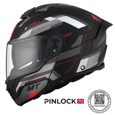 Casco de Moto MT Helmets Atom 2 SV Bast B5 Pinlock incluido