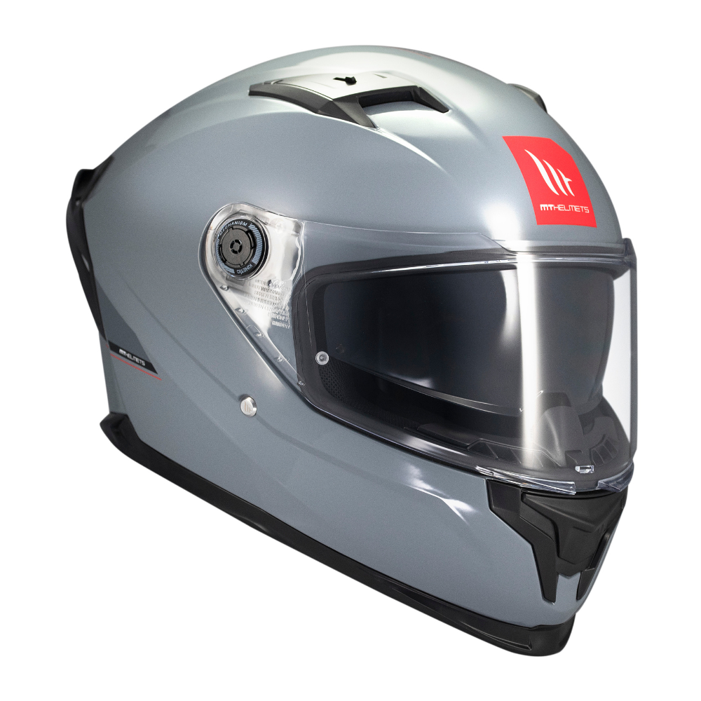 Casco MT Helmets Braker SV Solid A12 Gris Brillo