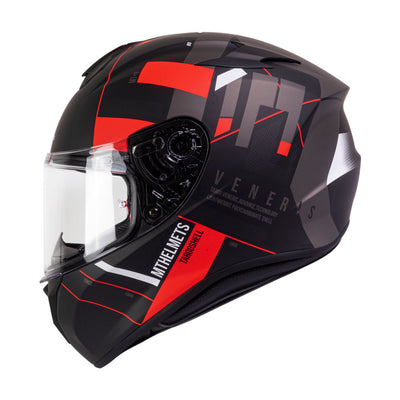 Casco de Moto MT Helmets Targo Veneris A4 Rojo Mate