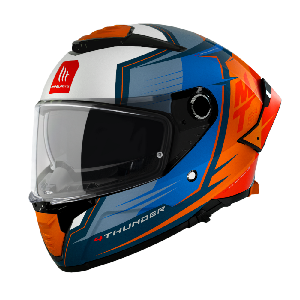 Casco MT Helmets Thunder 4 SV Pental B4 Naranja Perla