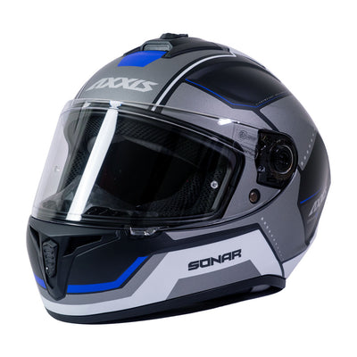 Casco de Moto Axxis Draken S Sonar B17 Azul