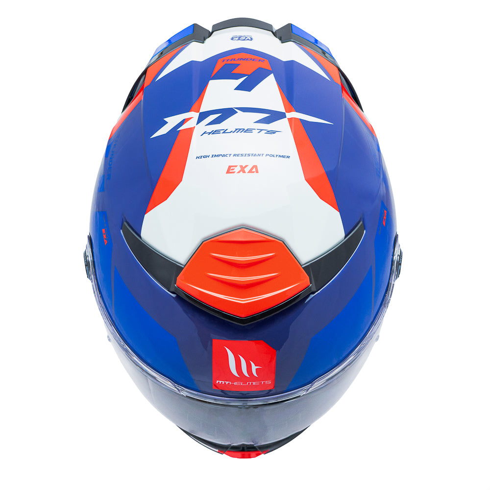 Casco MT Helmets Thunder 4 SV Exa C7 Azul Brillo + Pinlock Incluido