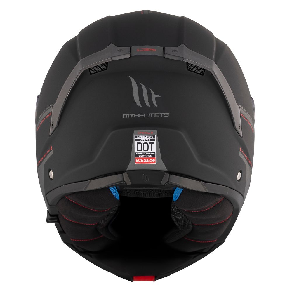 Casco de Moto MT Helmets Atom 2 SV Negro Mate Pinlock incluido