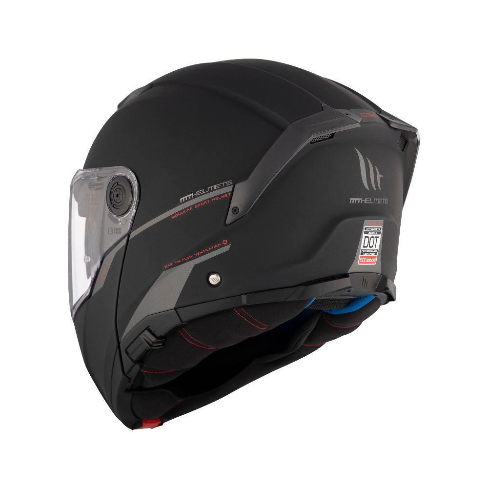 Casco de Moto MT Helmets Atom 2 SV Negro Mate Pinlock incluido